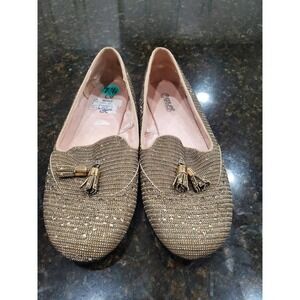 Carlos Santana Women's Metallic Upper Casual Closed Toe Flats Shoes Size 7.5
